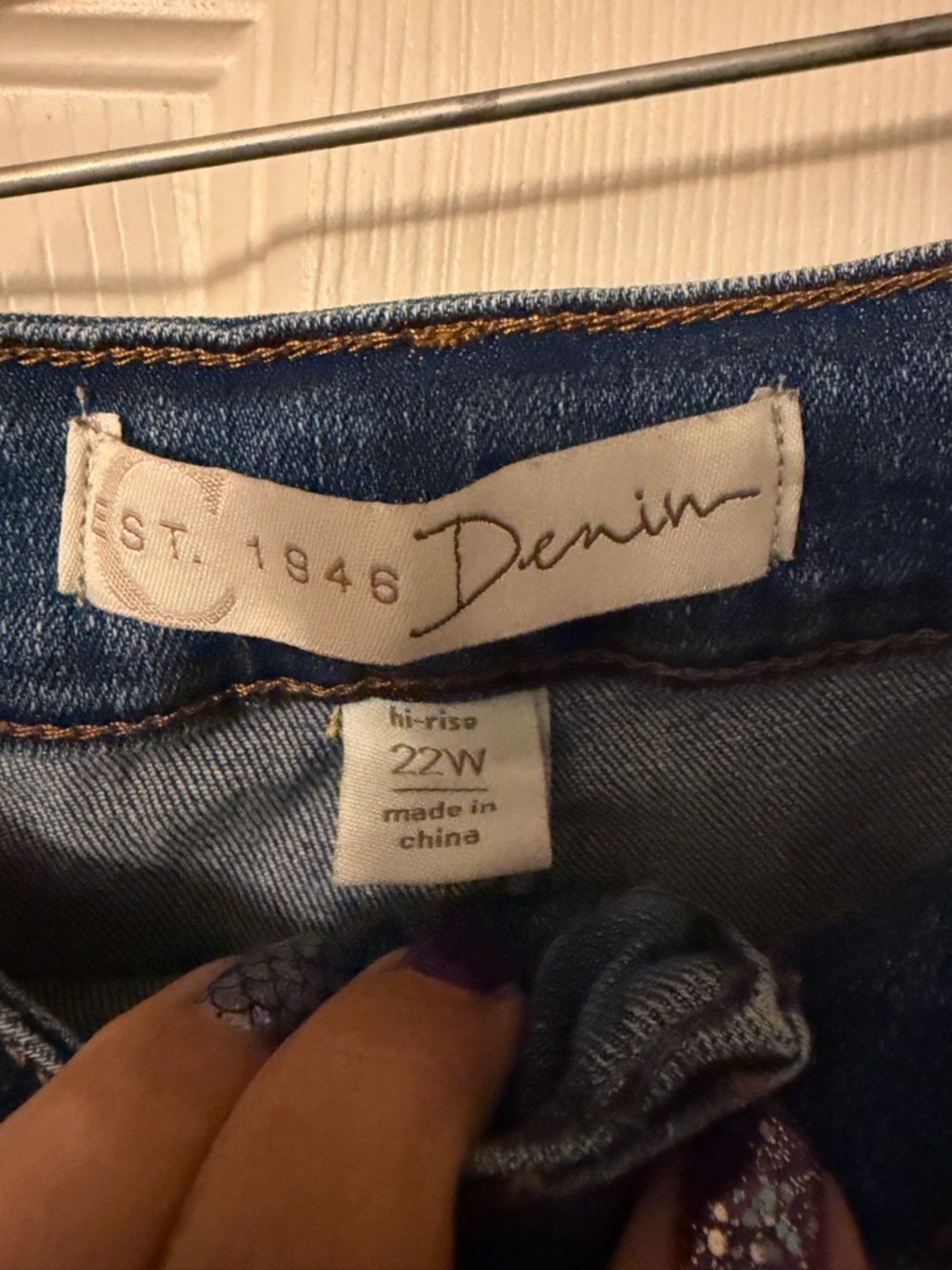 Cato Blue Distressed Denim Cutoff Shorts - Picture 2 of 2